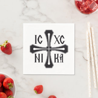 Serviette En Papier croix IC XC NIKA