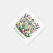 Serviette En Papier Croix joyeuses de Pâques religieuses (Coin)