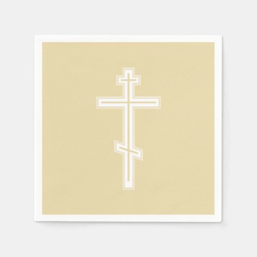 Serviette En Papier Croix orthodoxe (Devant)