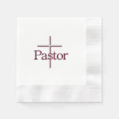 Serviette En Papier Croix pastorale (Devant)