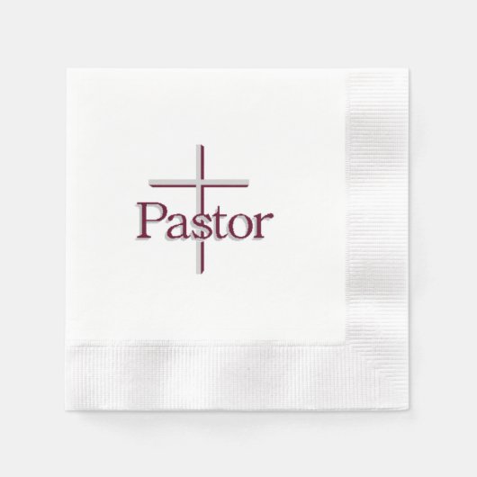 Serviette En Papier Croix pastorale (Devant)