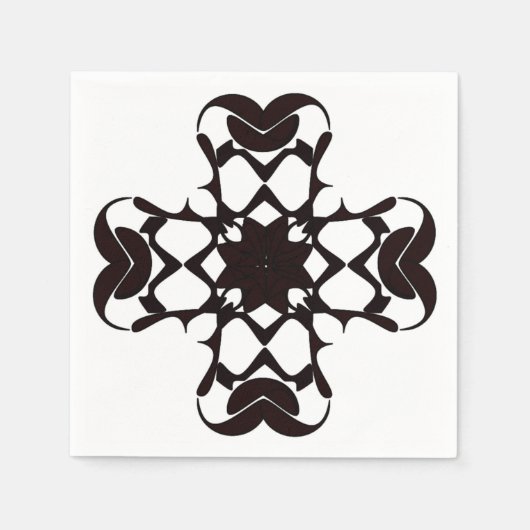 SERVIETTE EN PAPIER CROIX RONDE (Devant)