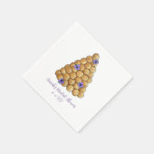 Serviette En Papier Croquembouche Choux Bun Cream Puffs Mariage Gâteau (Coin)