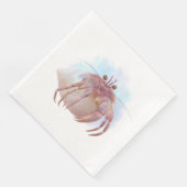 Serviette En Papier Croquis de crabe aux hermites (Coin)