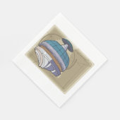 Serviette En Papier Croquis de station spatiale (Coin)