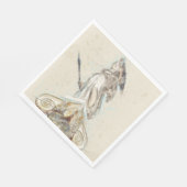 Serviette En Papier Croquis de Statue de Naples Athéna - Grec ancien (Coin)