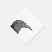 Serviette En Papier croquis d'oiseau papier noir serviettes, Cocktail  (Coin)