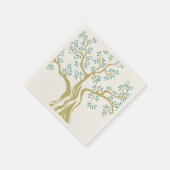Serviette En Papier Croquis d'olivier (Coin)