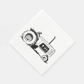 Serviette En Papier Croquis du tracteur (Coin)