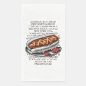 Serviette En Papier Croquis Hotdog Par CallisC Arts ⭐ ⭐ ⭐ ⭐ ⭐ (Devant)