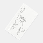 Serviette En Papier Croquis simple de Statue de la Liberté (Coin)