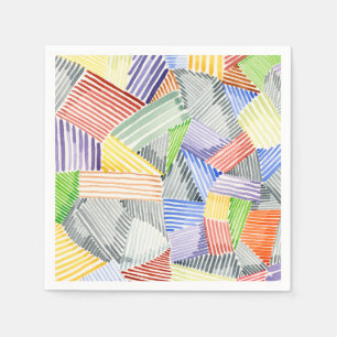 Serviette En Papier Crosshatch Quilt I