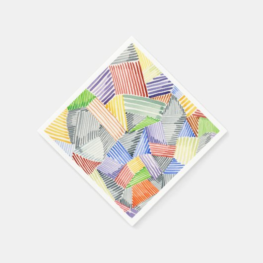 Serviette En Papier Crosshatch Quilt I (Coin)