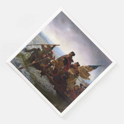 Serviette En Papier Crossing Delaware 1776 : Général George Washington (Coin)