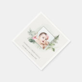 Serviette En Papier Croyant Rustique Eucalyptus Fern Folid (Coin)