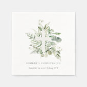 Serviette En Papier Croyant Rustique Eucalyptus Fern Folid (Devant)