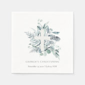 Serviette En Papier Croyant Rustique Eucalyptus Fern Folid (Devant)