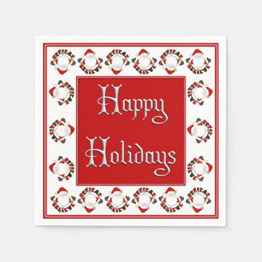 Serviette En Papier Croyez en Père Noël Style 2-Paper Napkins (Devant)