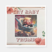 Serviette En Papier Cry Baby Trump Papier Napkin (Devant)