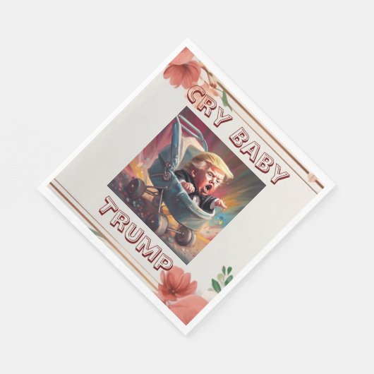 Serviette En Papier Cry Baby Trump Papier Napkin (Coin)
