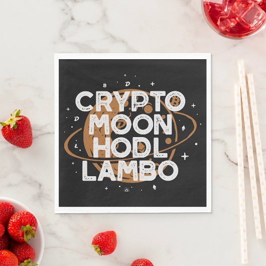 Serviette En Papier Crypto Moon