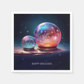 Serviette En Papier Crystal Snowballs Holiday Napkin (Devant)