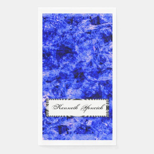 Serviette En Papier Crystallié par Kenneth Yoncich (Devant)