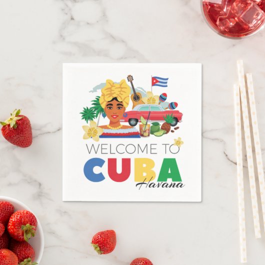 Serviette En Papier Cuba (En situation)