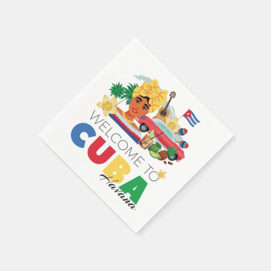 Serviette En Papier Cuba (Coin)