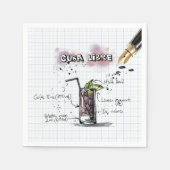 Serviette En Papier Cuba Libre (Devant)