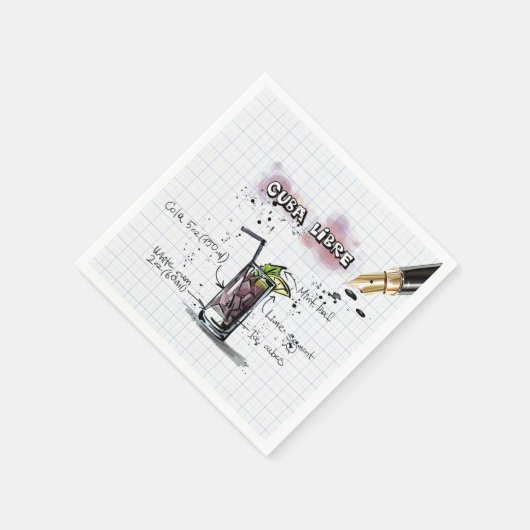 Serviette En Papier Cuba Libre (Coin)