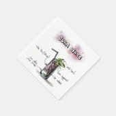 Serviette En Papier Cuba Libre Drink Recette Cocktail Napkin (Coin)