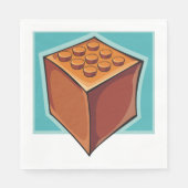 Serviette En Papier Cube Brown (Devant)