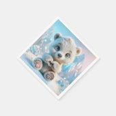 Serviette En Papier Cube d'ours polaire (Coin)