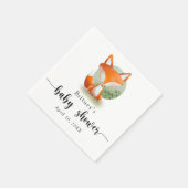 Serviette En Papier Cube Fox - baby shower (Coin)
