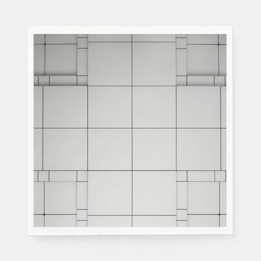 Serviette En Papier Cubes Abstraits (Devant)