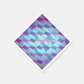 Serviette En Papier Cubes en triangles Motif géométrique (Coin)