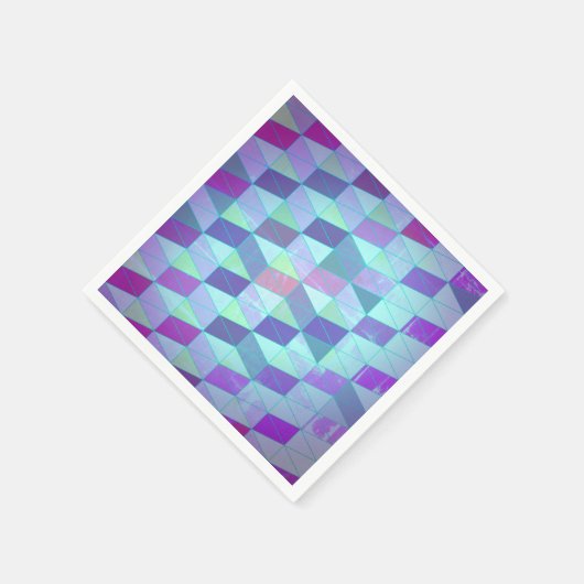 Serviette En Papier Cubes en triangles Motif géométrique (Coin)