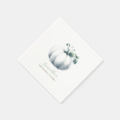 Serviette En Papier Cuisine Baby shower serviettes Aquarelle Citrouill (Coin)