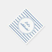 Serviette En Papier Cuisine Bleu Bleu Bleu Grille Papier (Coin)