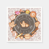 Serviette En Papier Cuisine Brown (Devant)