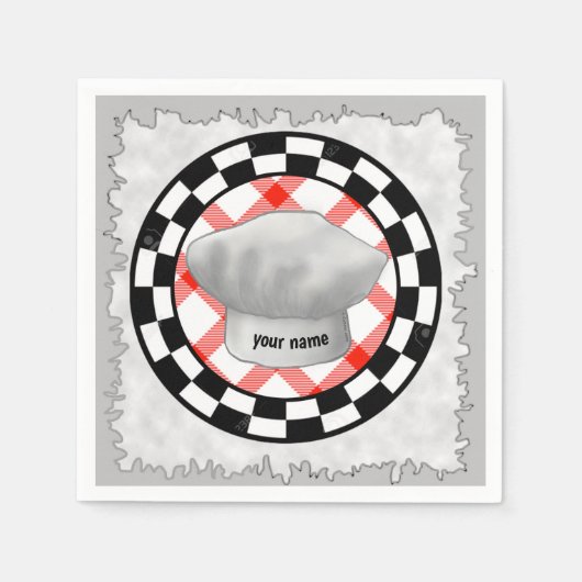 Serviette En Papier Cuisine casquette (Devant)