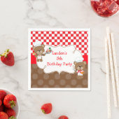 Serviette En Papier Cuisine Chef Ours Fête d'anniversaire (En situation)