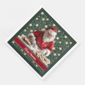 Serviette En Papier Cuisine classique Santa Claus serviettes de fête (Coin)