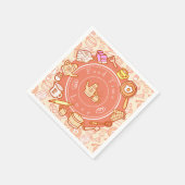 Serviette En Papier Cuisine Cuisine Orange (Coin)