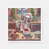 Serviette En Papier Cuisine de Noël Chinoise : Noël Festif (Devant)