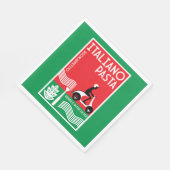 Serviette En Papier Cuisine italienne (Coin)