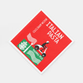 Serviette En Papier Cuisine italienne (Coin)