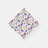 Serviette En Papier Cuisine Lumineuse Ustensiles motif Chef Cake Baker (Coin)