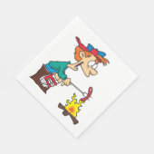 Serviette En Papier Cuisine Sur Un Feu De Campagne (Coin)